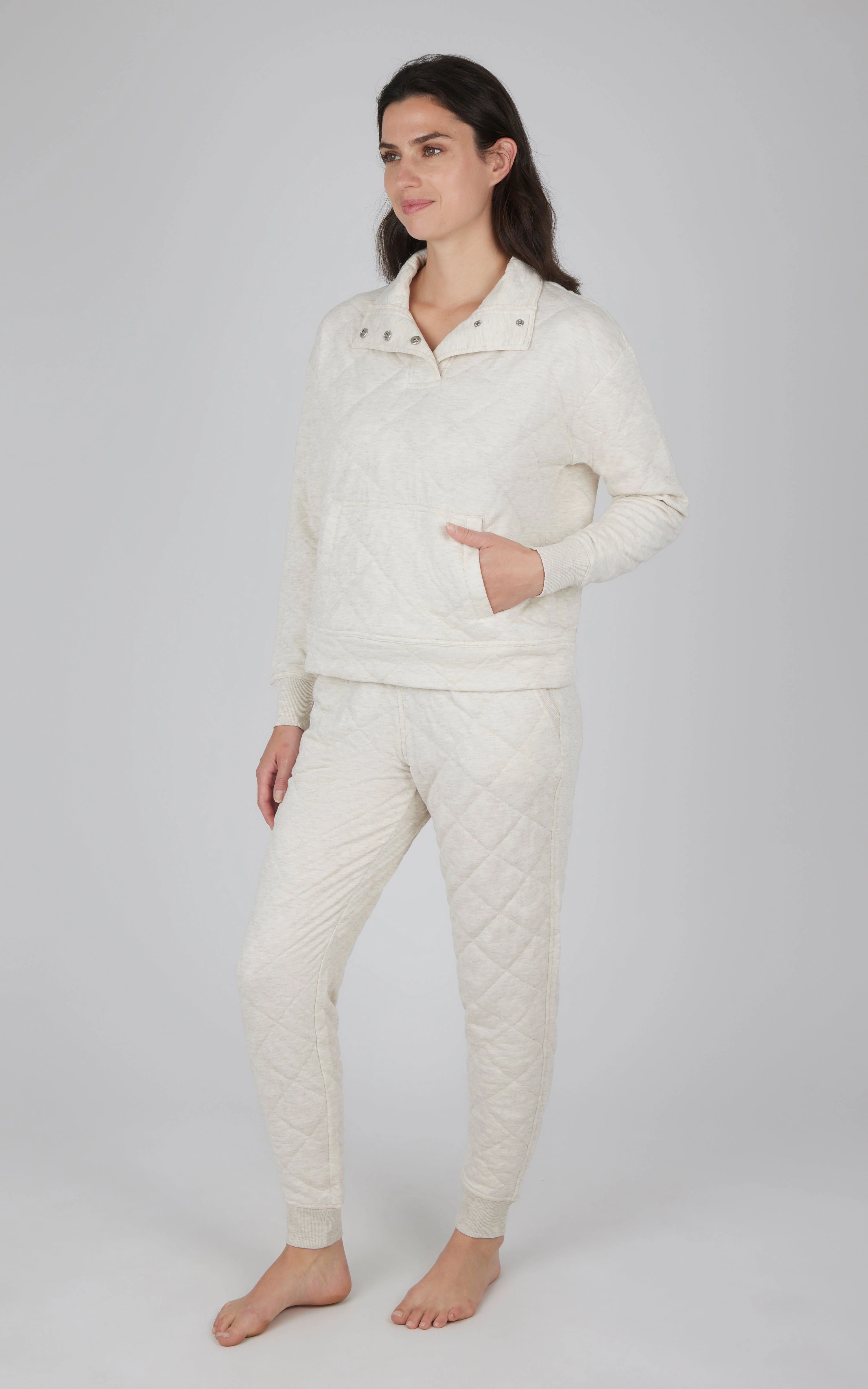 2 PC Quilted Jogger Set