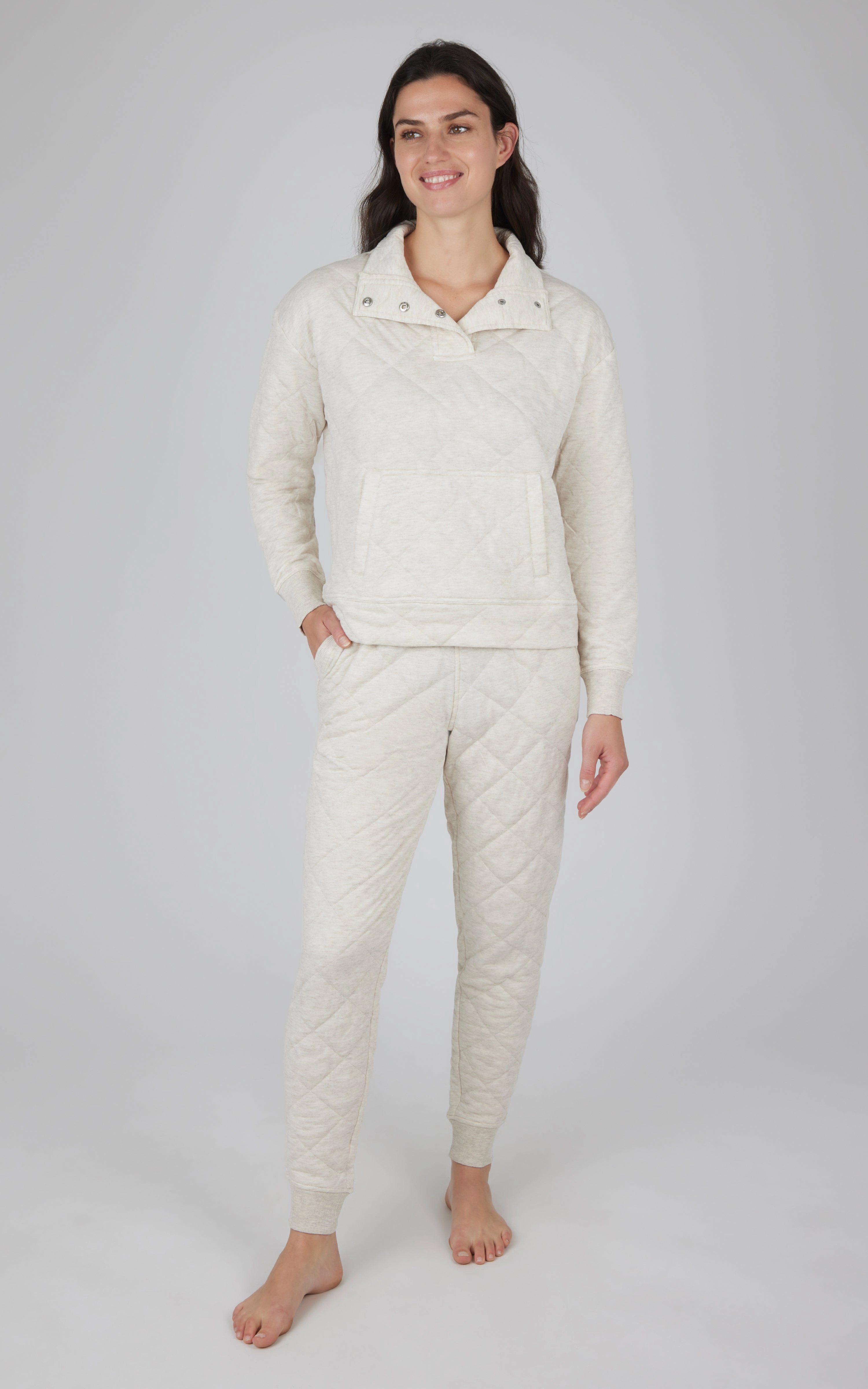 2 PC Quilted Jogger Set