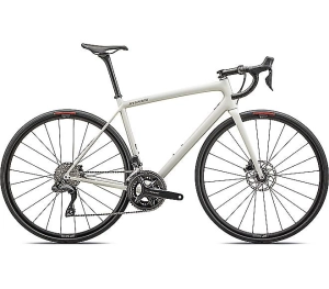 2024 Specialized AETHOS COMP BIKE - 61cm, GLOSS DUNE WHITE METALLIC SPRUCE