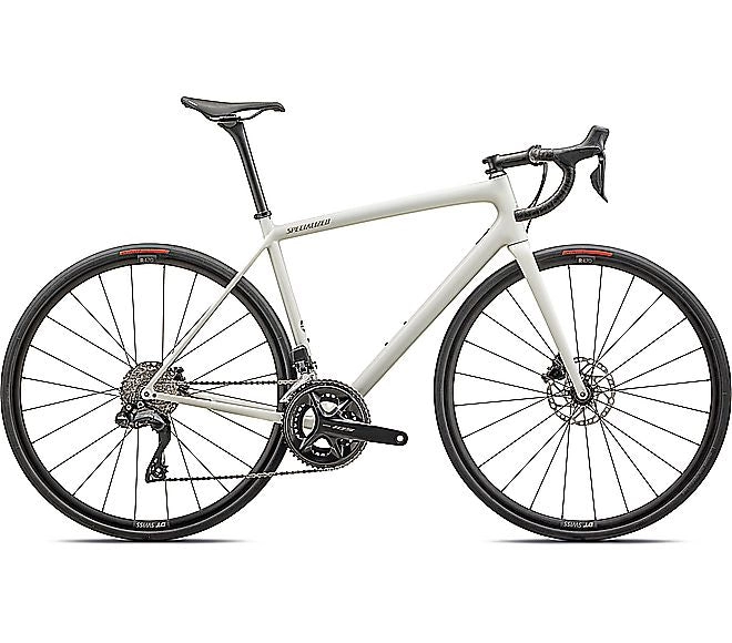 2024 Specialized AETHOS COMP BIKE - 61cm, GLOSS DUNE WHITE METALLIC SPRUCE