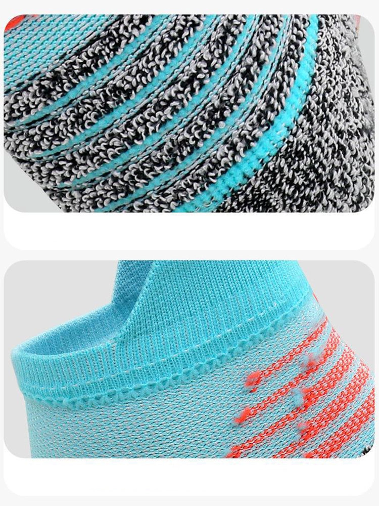 4 Pairs of Breathable and Quick-drying Professional Running Short Sports Socks