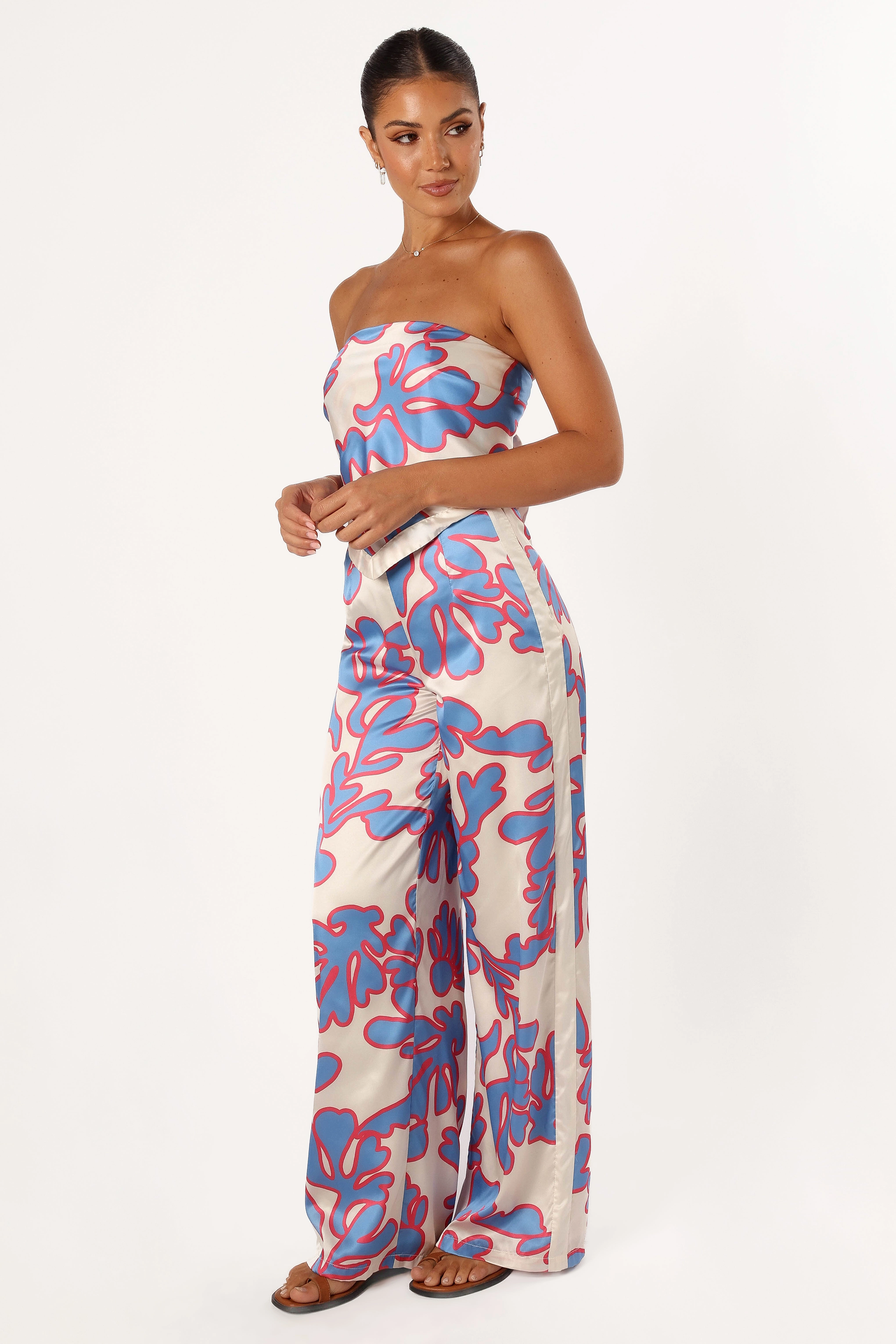 Akeli Scarf Top - Flori Print