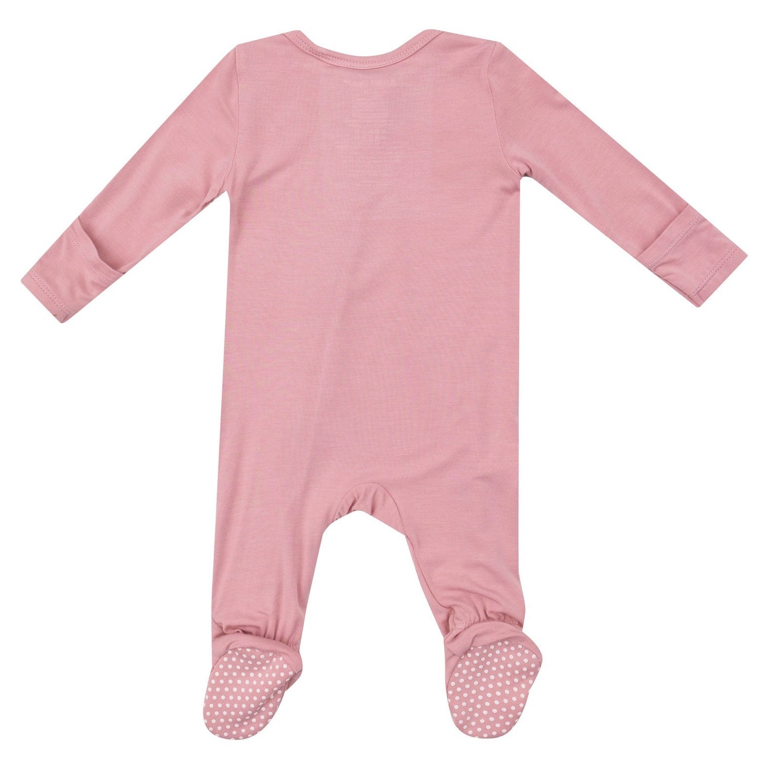 Bamboo 2 Way Zipper Footie - Bridal Rose - Pink