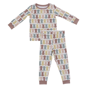 Bamboo Two-Piece Cozy Set - Dusty Rose Bunny
