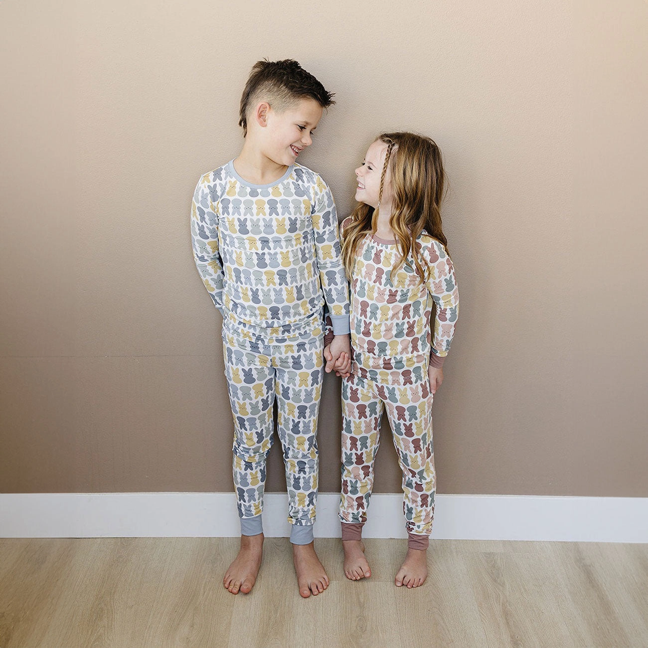 Bamboo Two-Piece Cozy Set - Dusty Rose Bunny