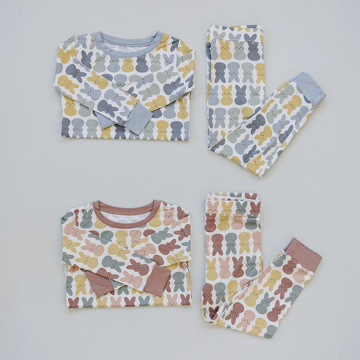 Bamboo Two-Piece Cozy Set - Dusty Rose Bunny
