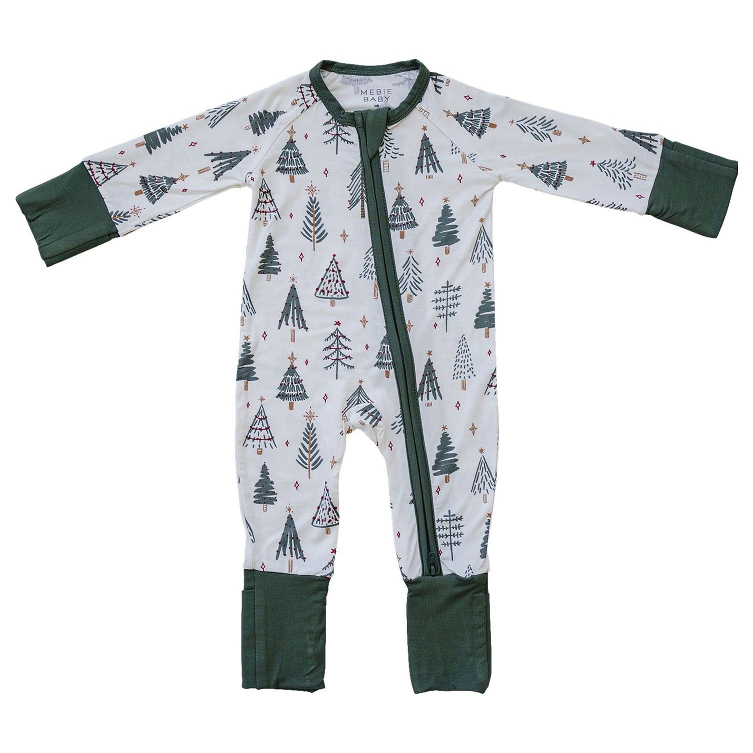 Bamboo Zipper Pajama - Christmas Tree