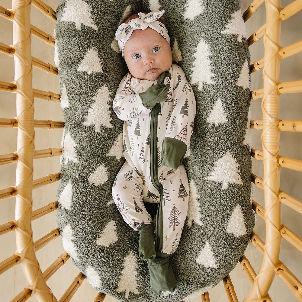 Bamboo Zipper Pajama - Christmas Tree