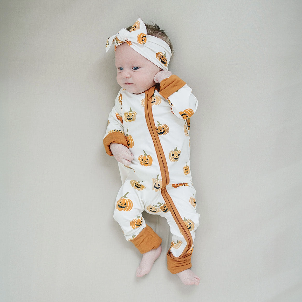 Bamboo Zipper - Pumpkins