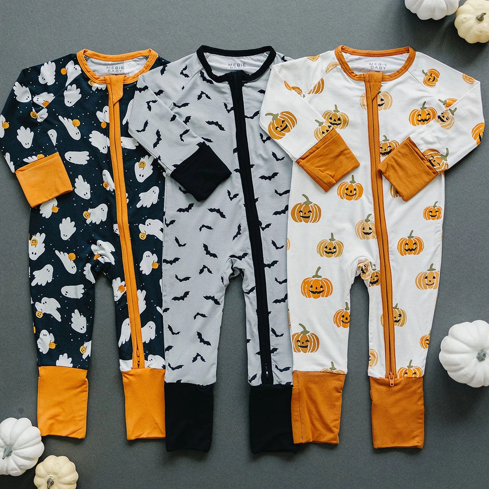 Bamboo Zipper - Pumpkins