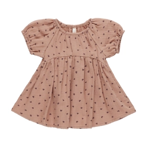 Bella Dress - Hearts - Rose - FINAL SALE