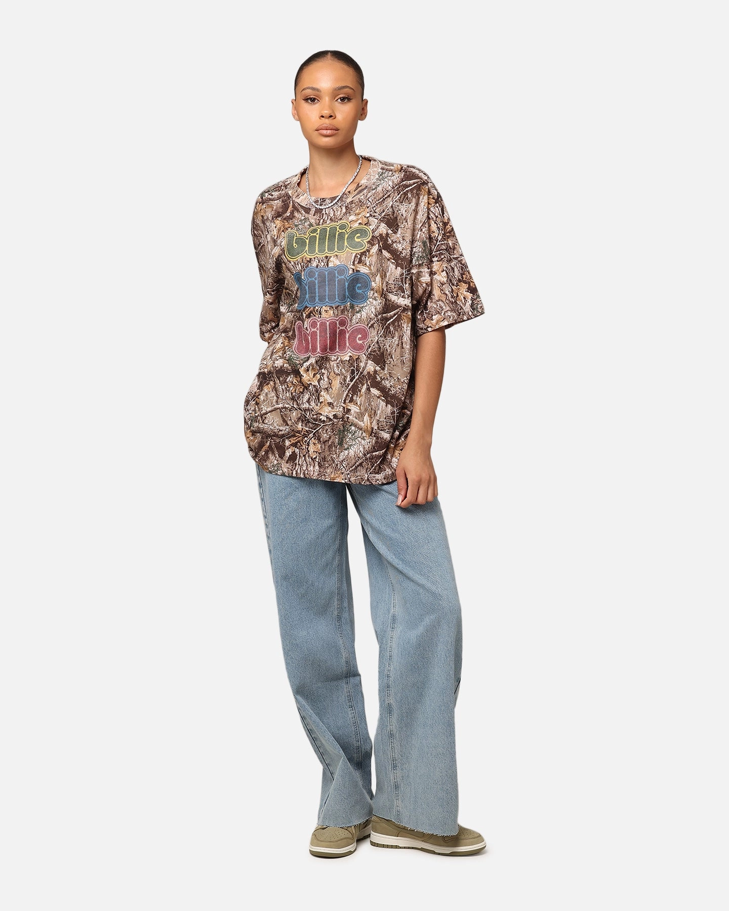 Billie Eilish Billie Billie Billie Organic Cotton T-Shirt Realtree