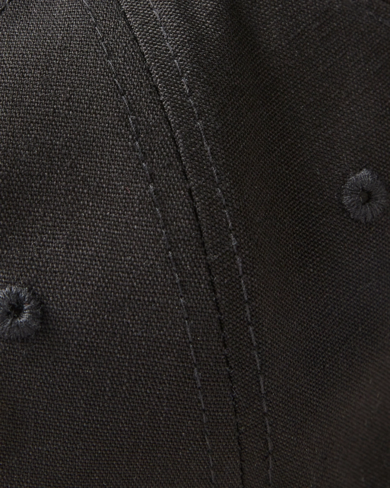 Black Twill 'DET' Field Cap