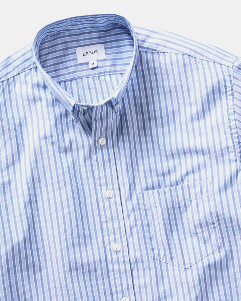 Blue Stripe Italian Cotton Shirt