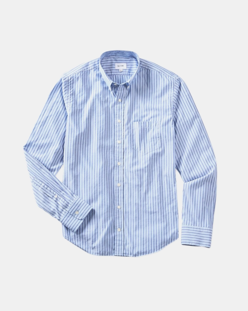Blue Stripe Italian Cotton Shirt