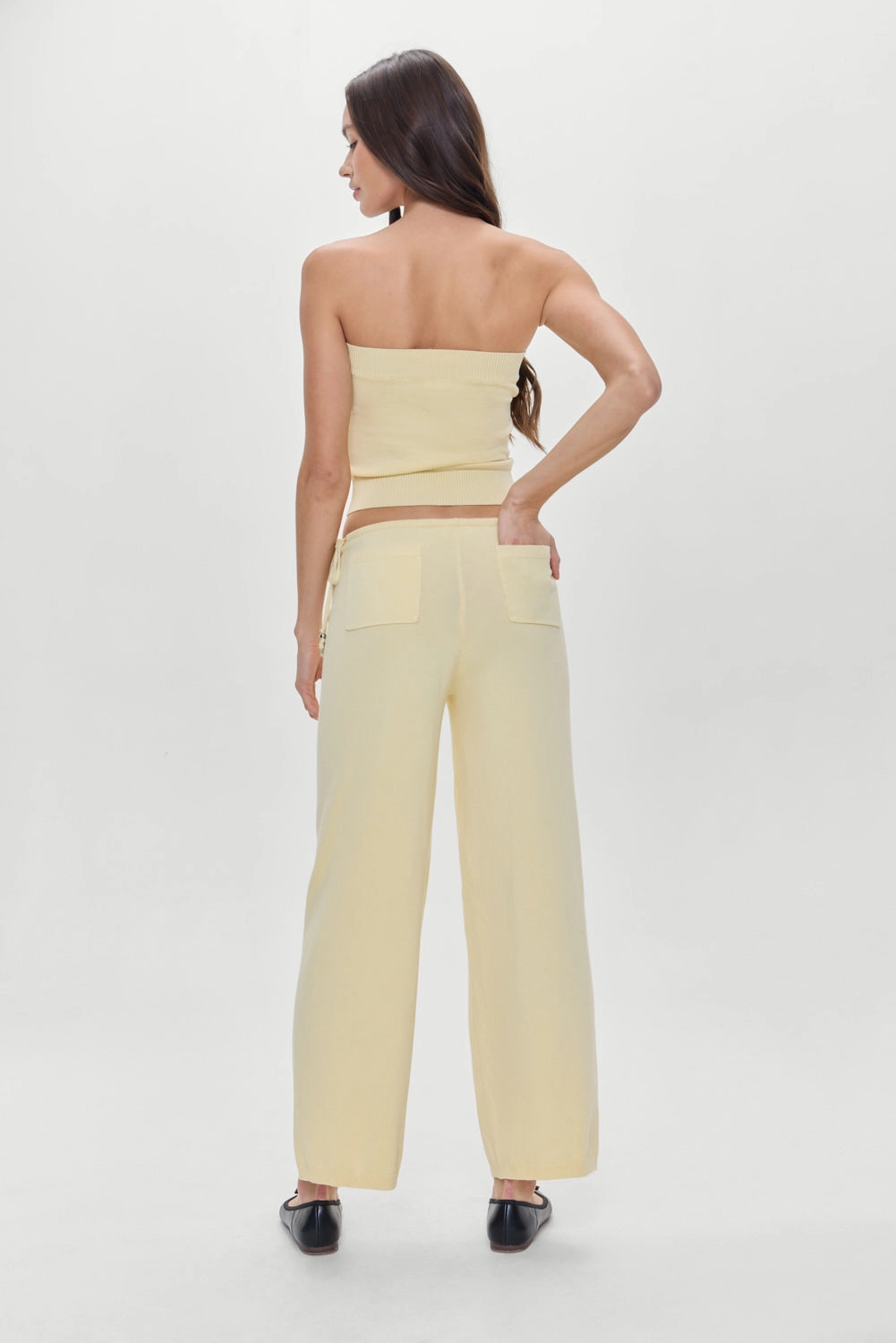 Breeze Low Rise Knit Pants - Buttercup