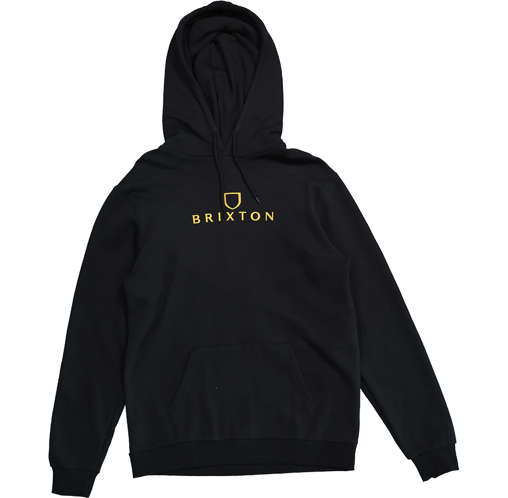 Brixton Alpha Thread Hoodie Black/Gold