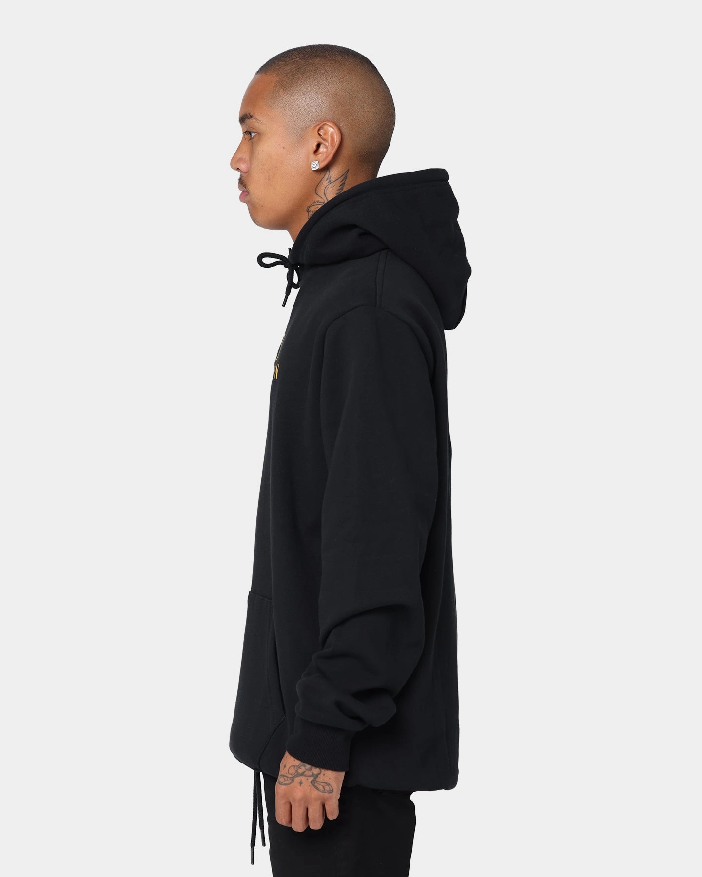 Brixton Alpha Thread Hoodie Black/Gold