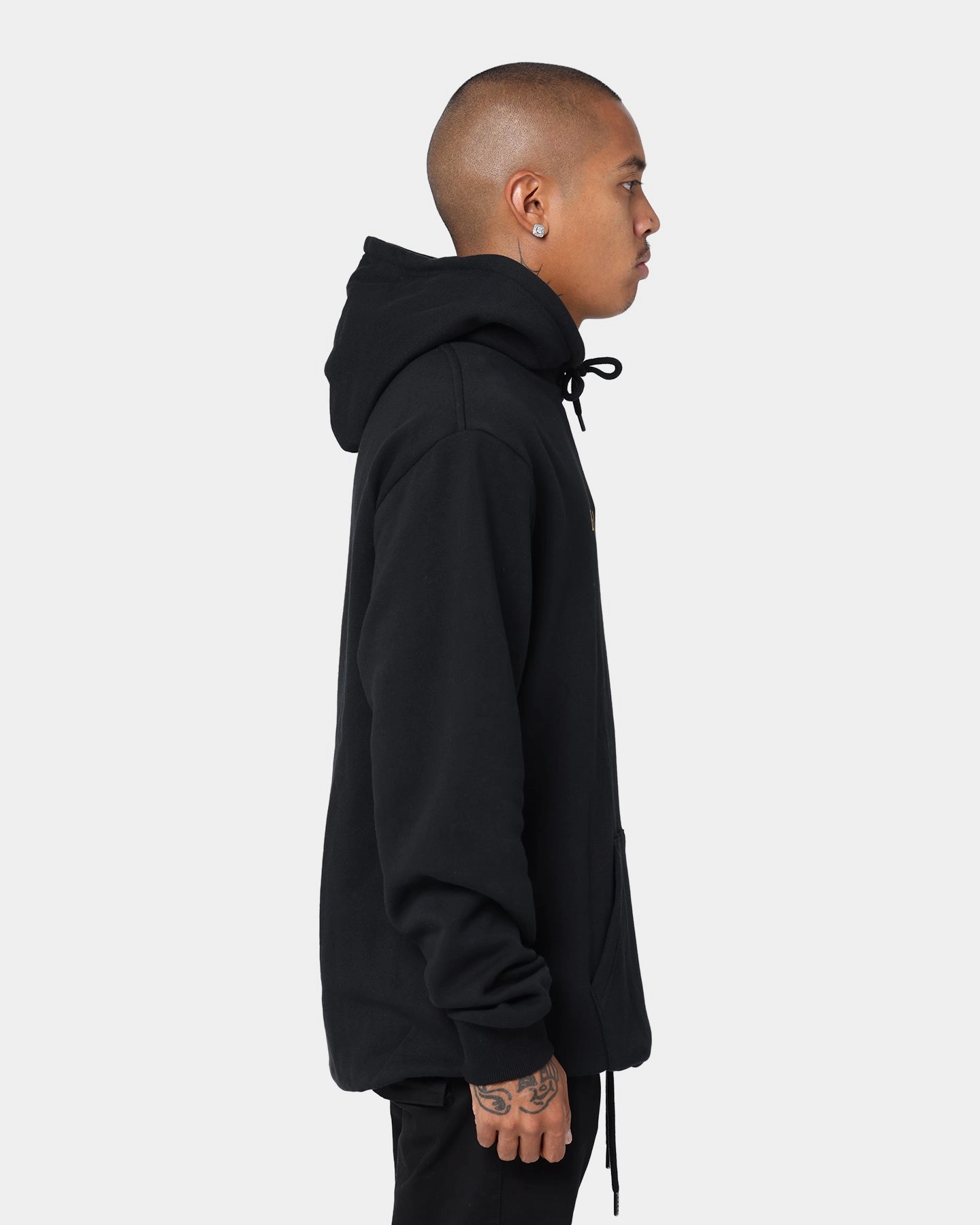 Brixton Alpha Thread Hoodie Black/Gold