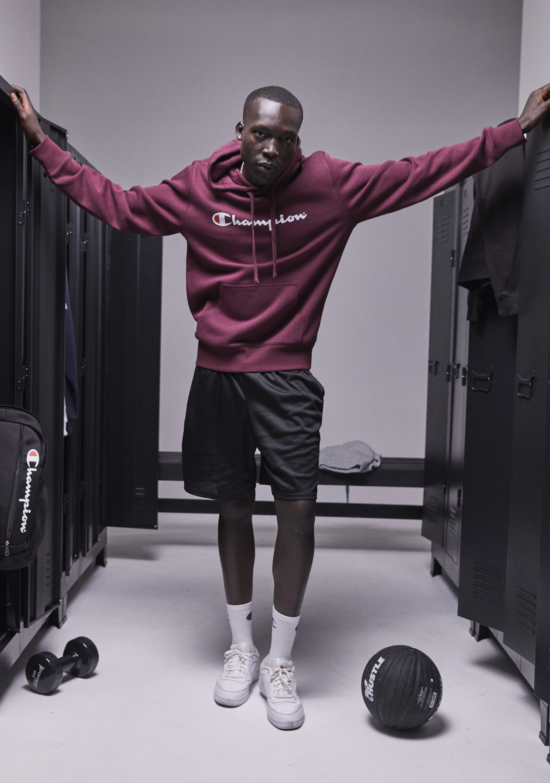 Champion Mens Script Hoodie