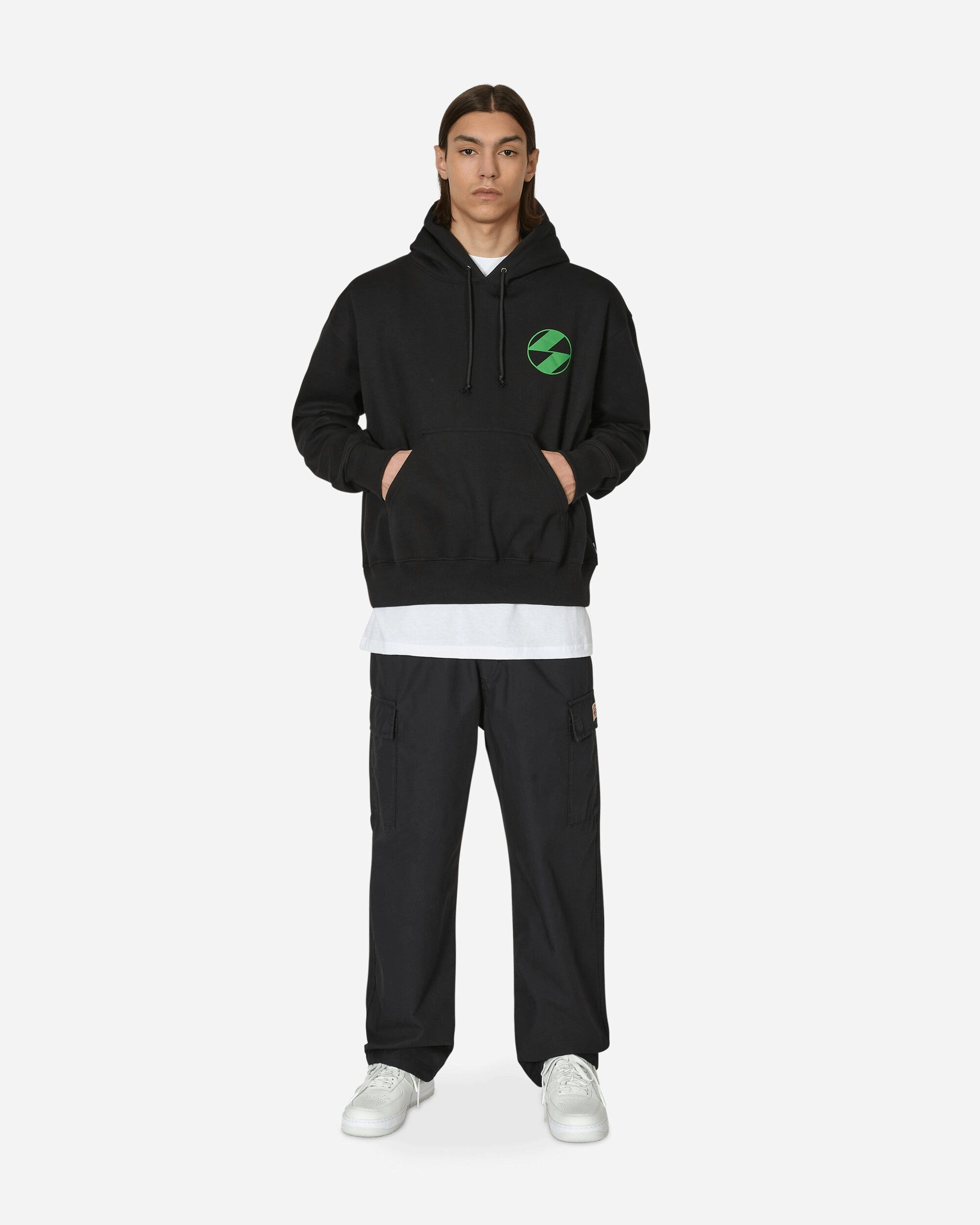 Classic Emblem Hooded Sweatshirt Black