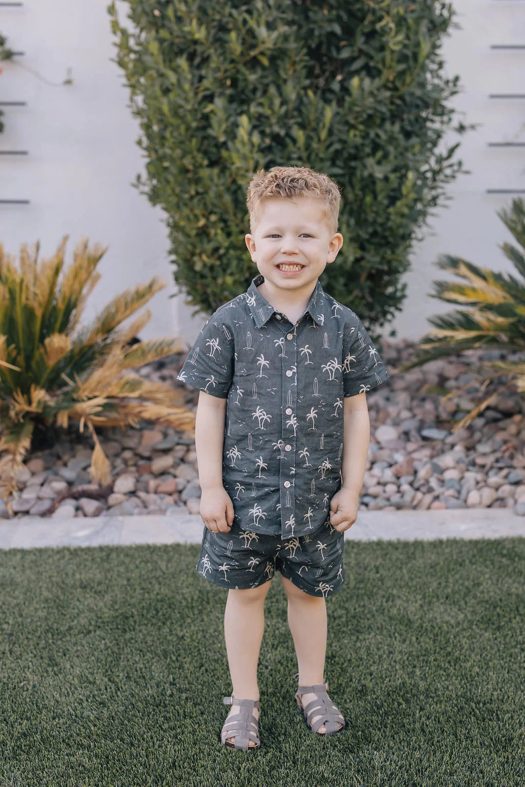 Cotton Shorts - Navy Surfer
