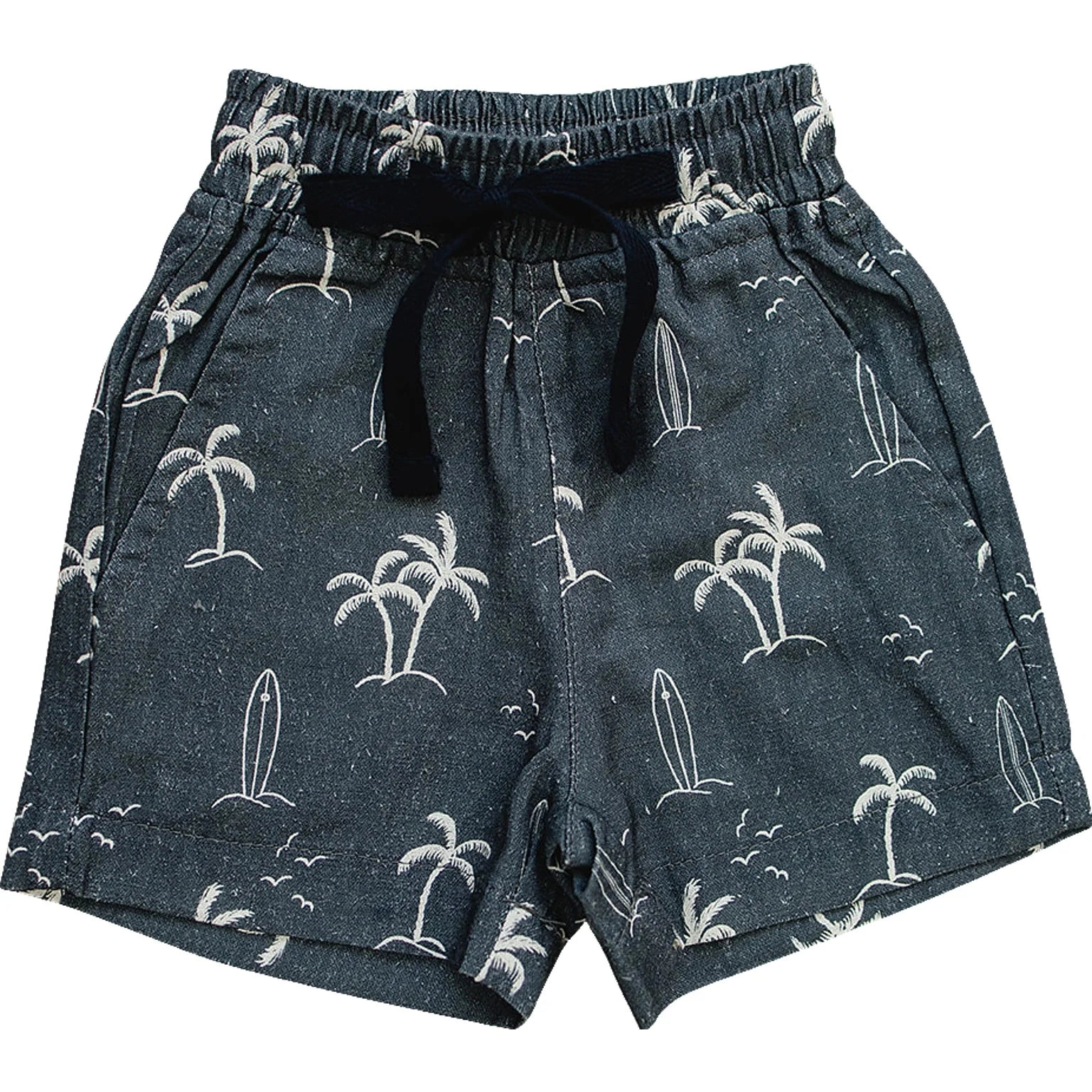 Cotton Shorts - Navy Surfer