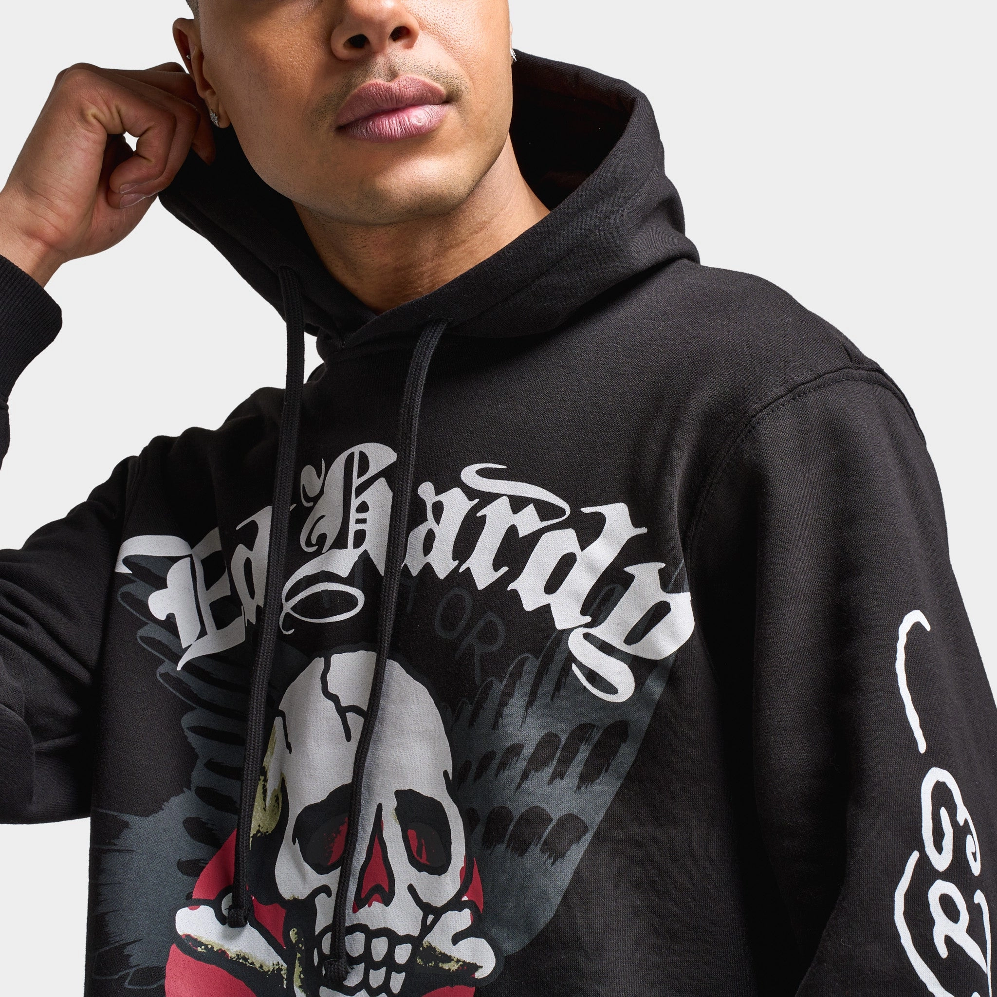 Ed Hardy Skull Pullover Hoodie / Black