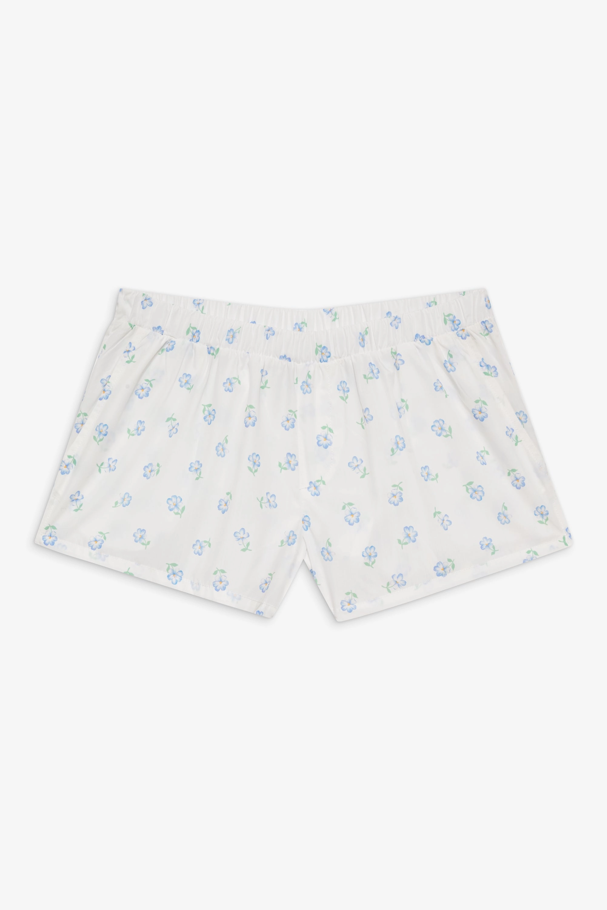 Farmhouse Boxer Sleep Shorts - Periwinkle