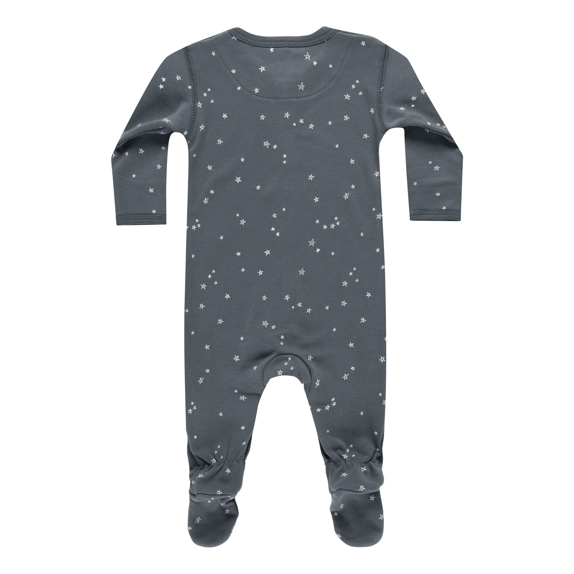 Full Snap Footie - Stars - Indigo - FINAL SALE