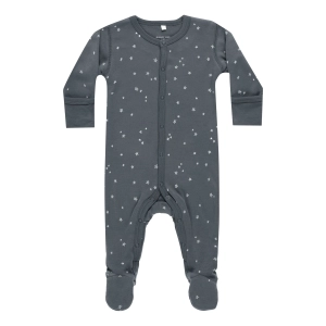 Full Snap Footie - Stars - Indigo - FINAL SALE
