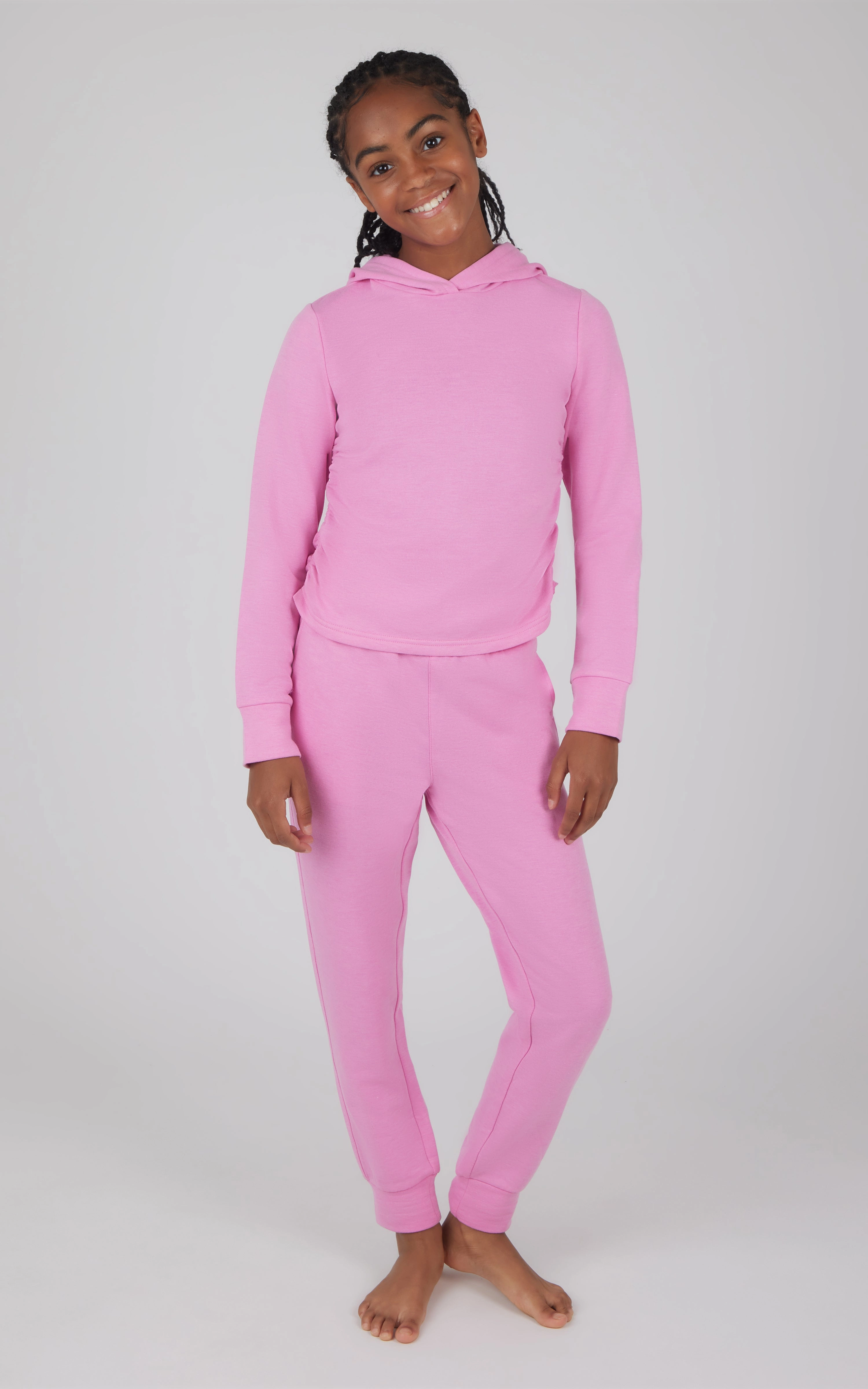 Girls 2 PC Terry Brushed Hoodie and Jogger