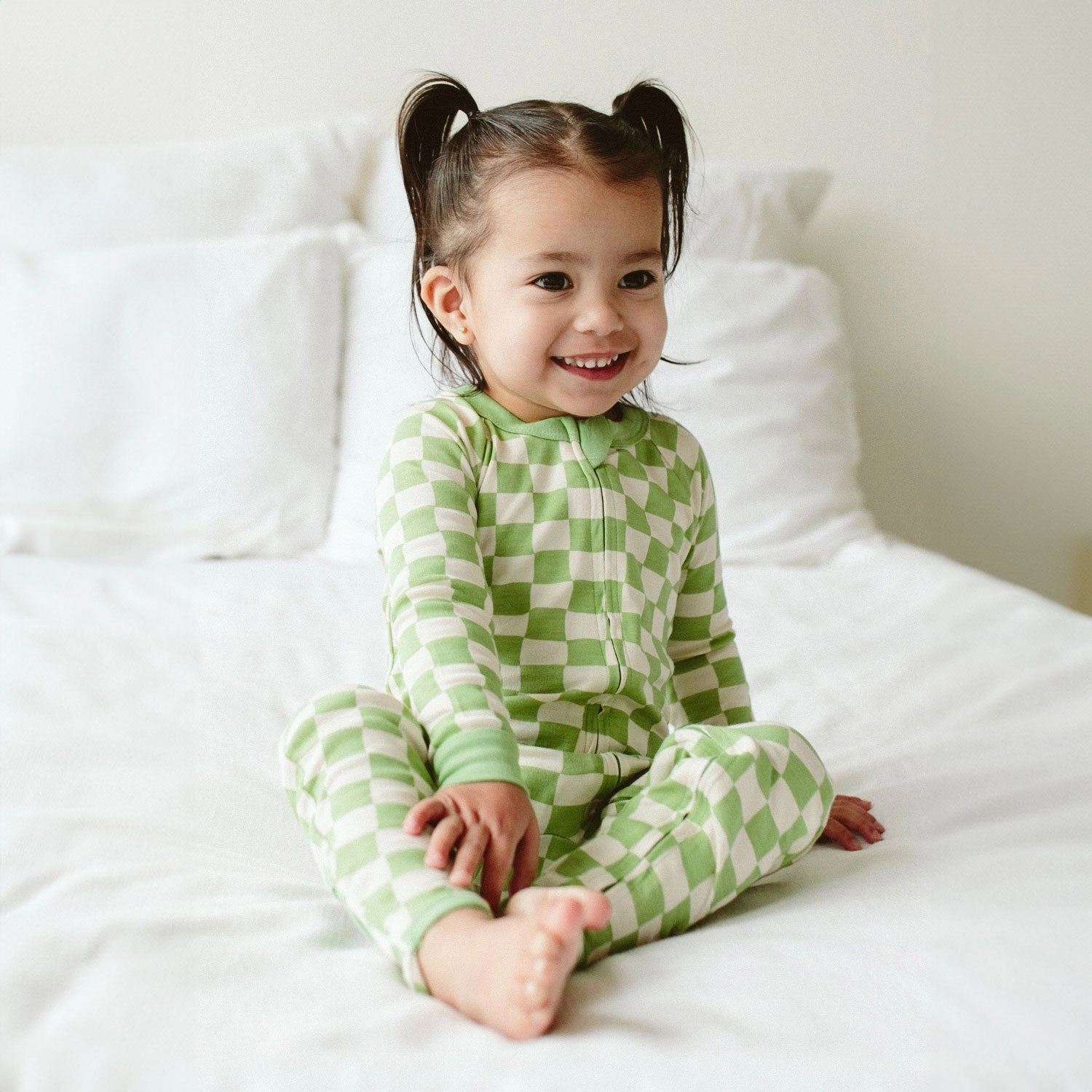 Grow with You Footie   Snug Fit - Cabana Green Check