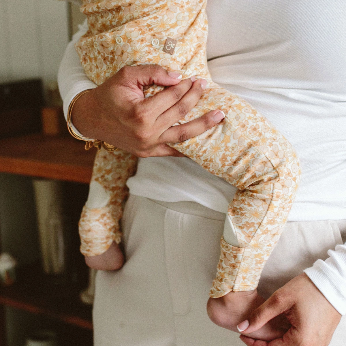 Grow with You Footie   Snug Fit - Wildflower