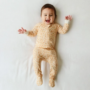 Grow with You Footie   Snug Fit - Wildflower