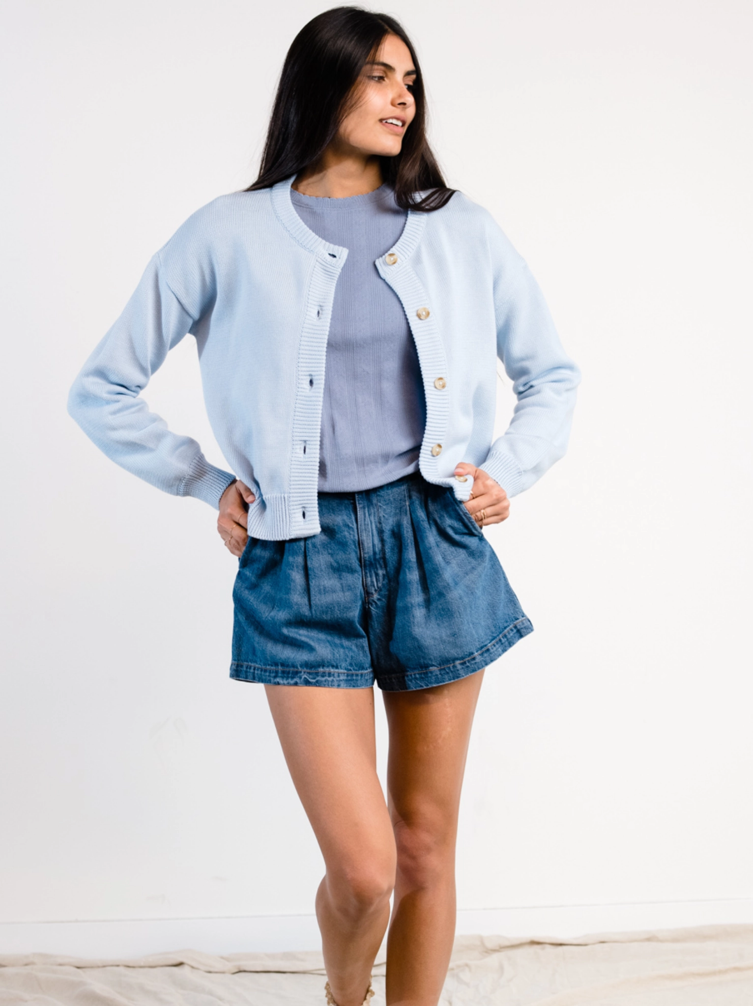 Harper Pointelle Knit Top