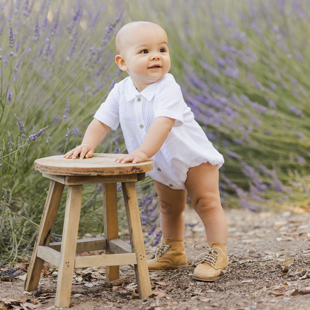 Henry Romper - White