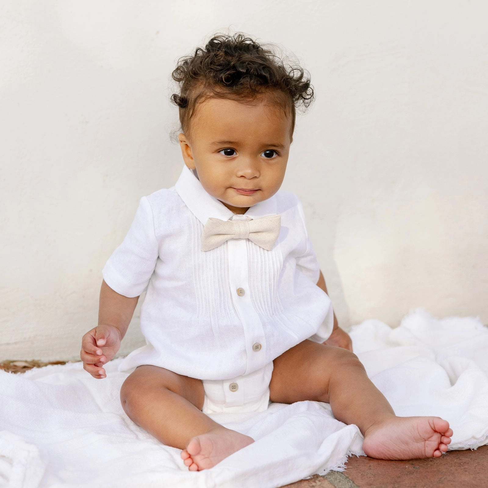 Henry Romper - White