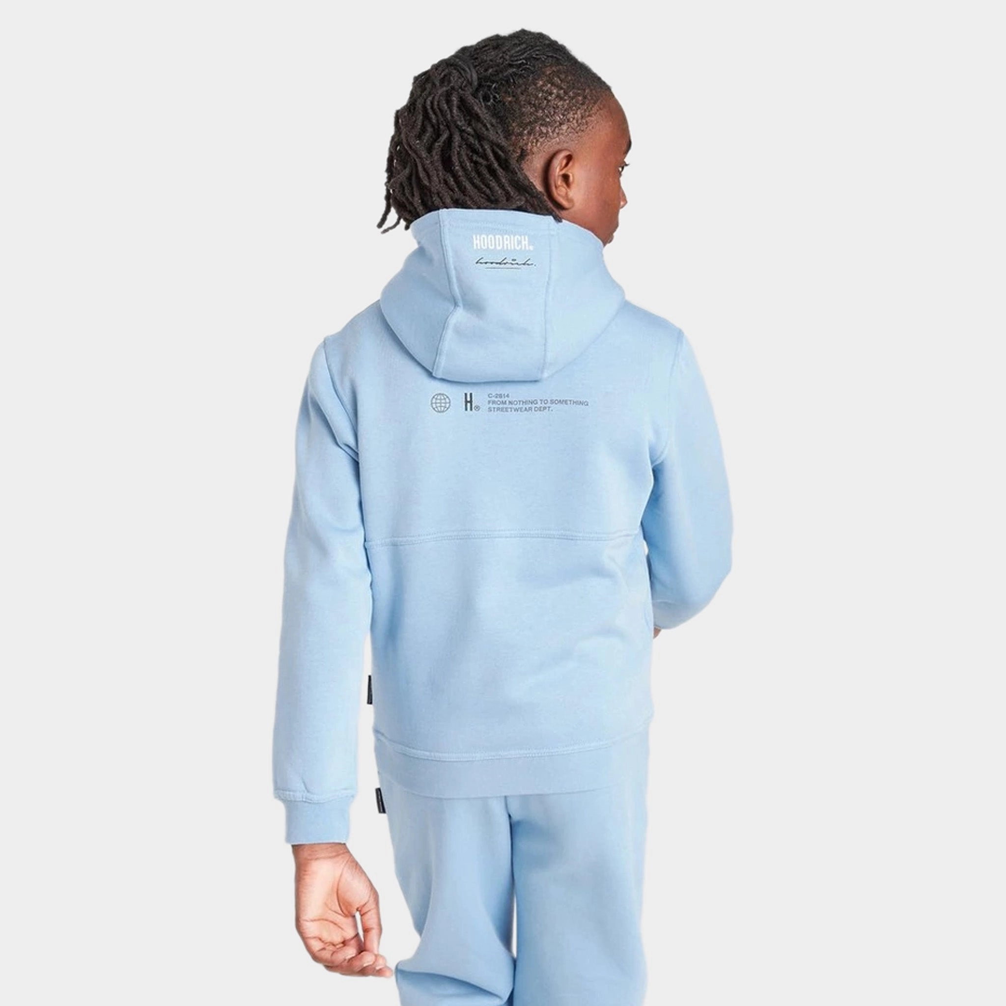 Hoodrich Junior Boys' Certify V2 Pullover Hoodie Clear Sky / White - Black