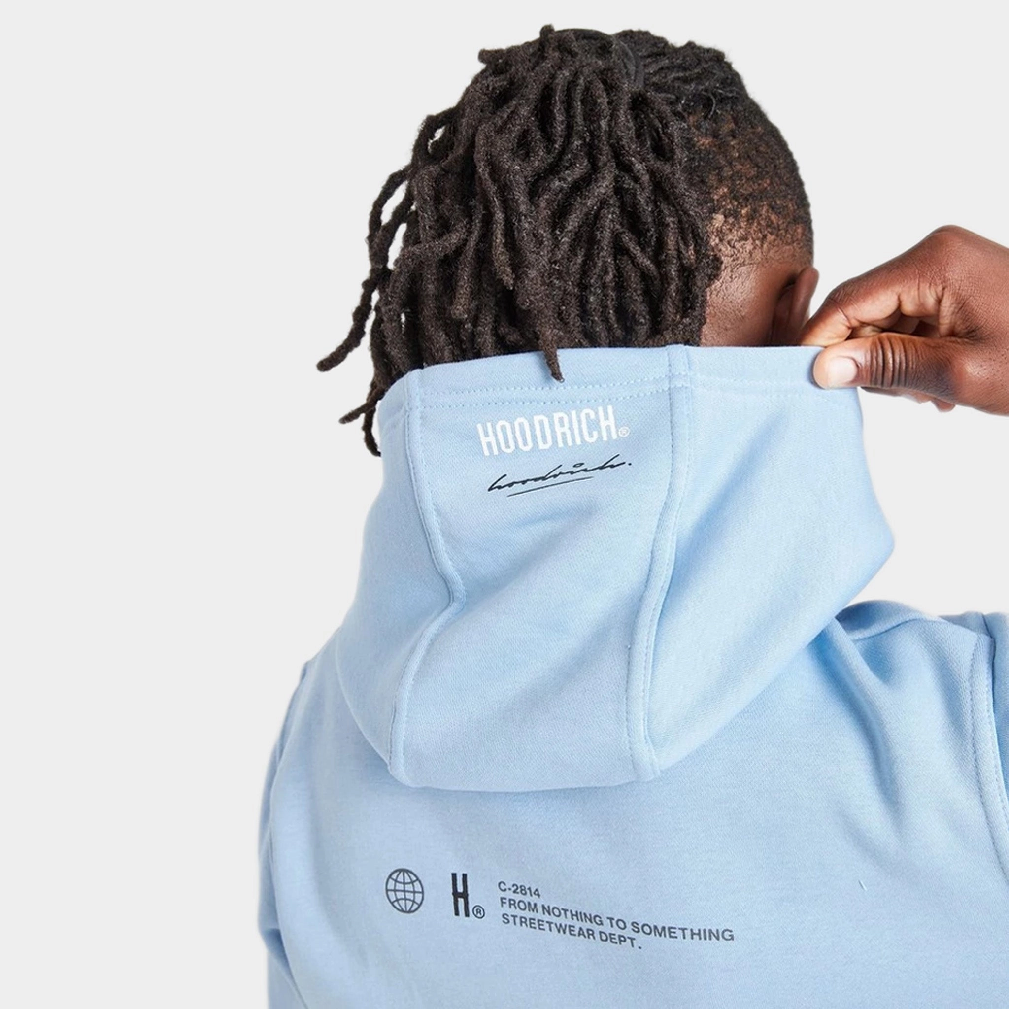 Hoodrich Junior Boys' Certify V2 Pullover Hoodie Clear Sky / White - Black