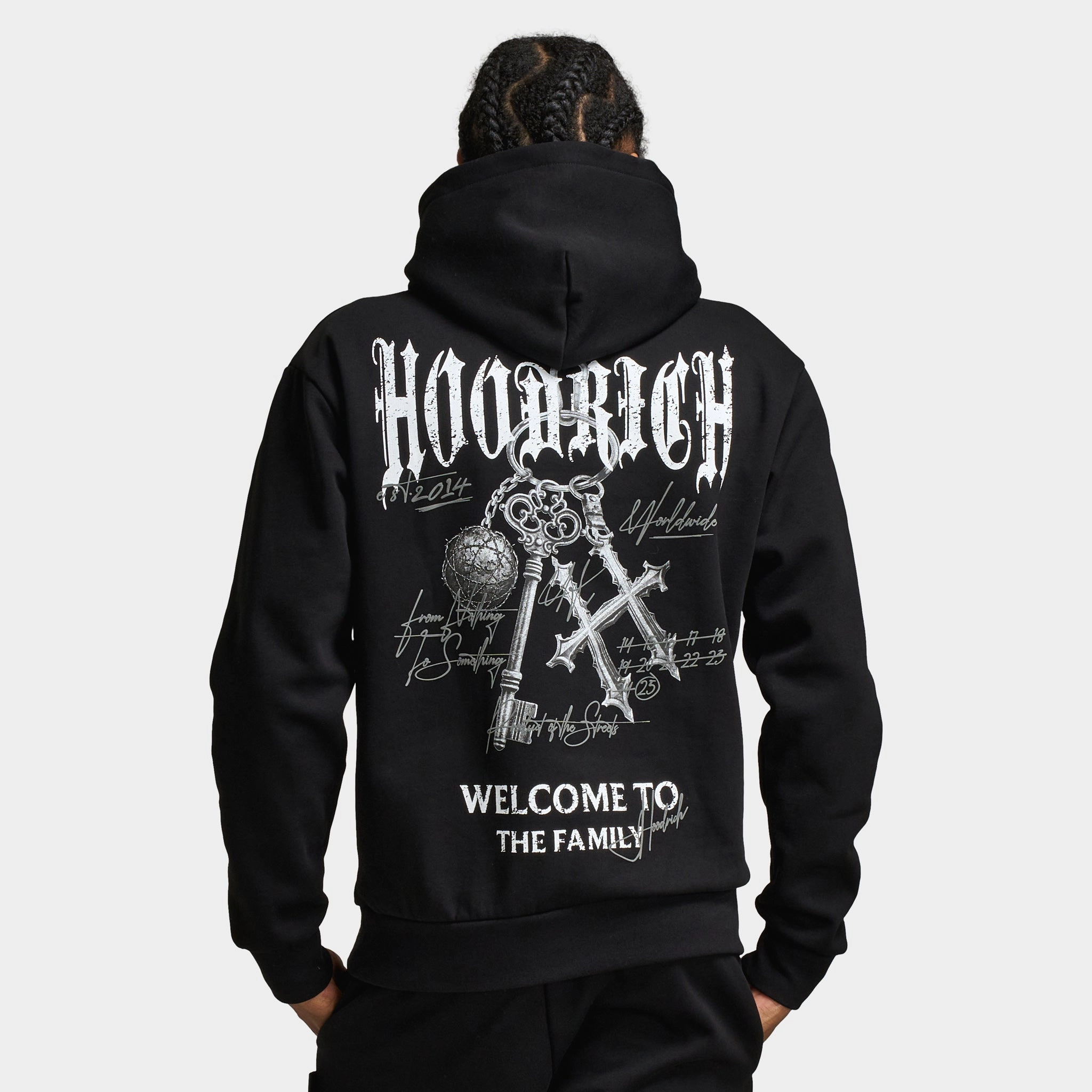 Hoodrich Rite Oversized Pullover Hoodie Black / White - Lava Smoke