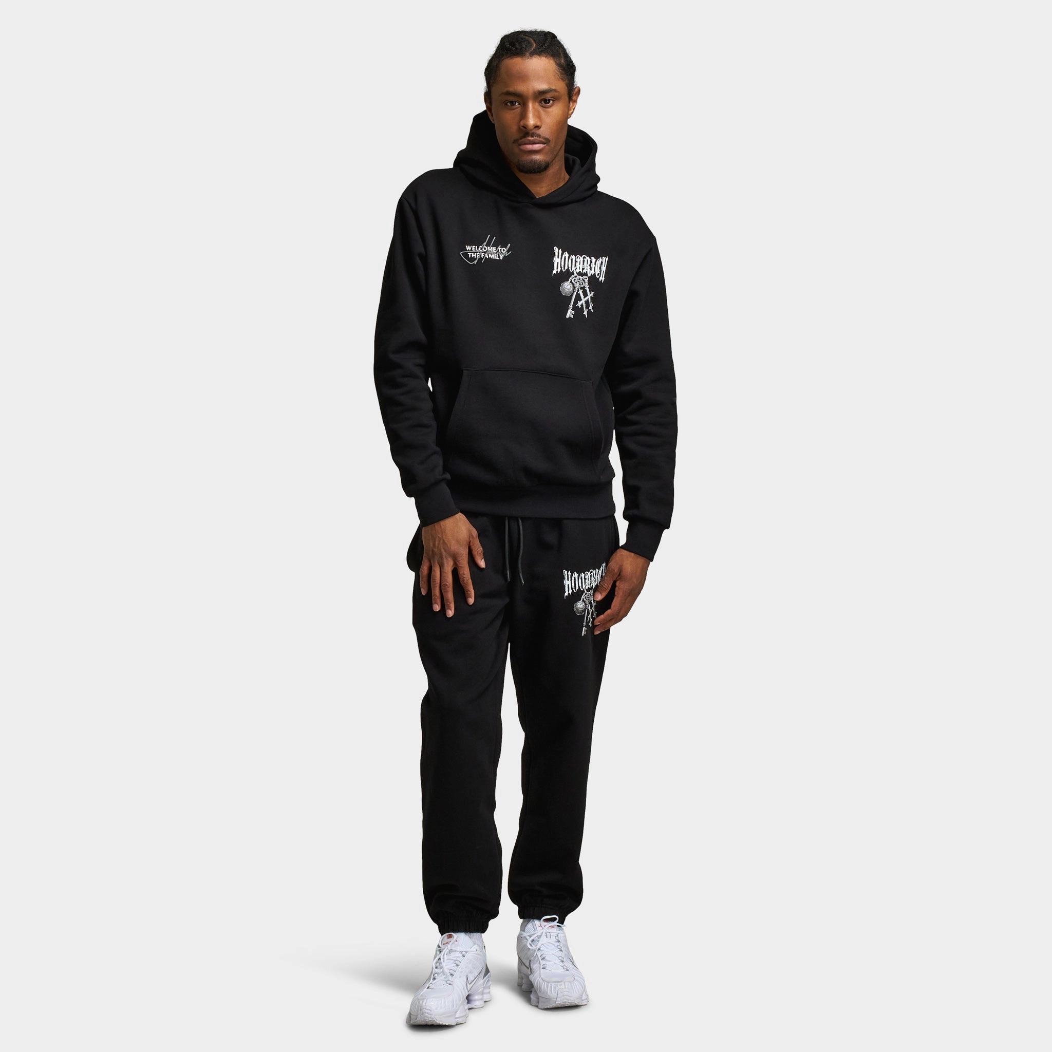 Hoodrich Rite Oversized Pullover Hoodie Black / White - Lava Smoke