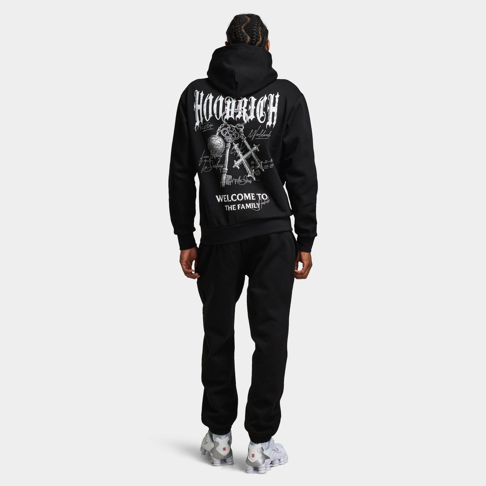 Hoodrich Rite Oversized Pullover Hoodie Black / White - Lava Smoke