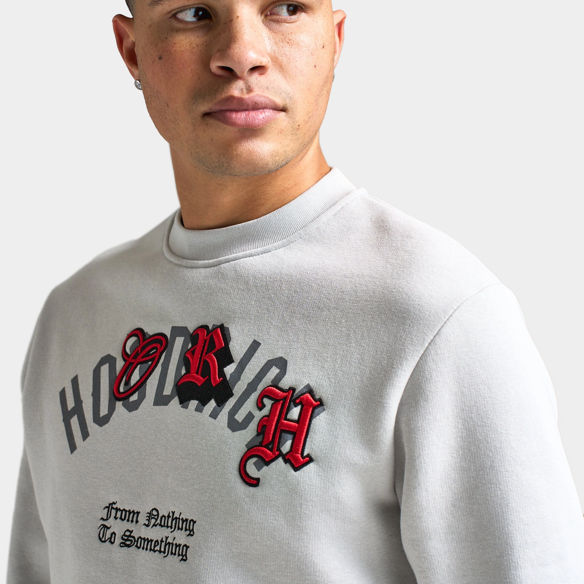 Hoodrich Shadow Sweatshirt Quiet Gray / Lava Smoke - Lychee