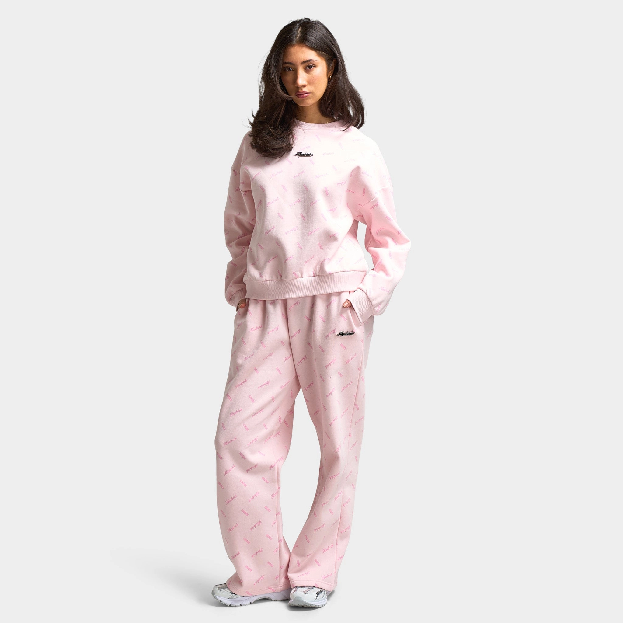 Hoodrich Women's Flock Oversized Sweatshirt Pink A Boo / Silver