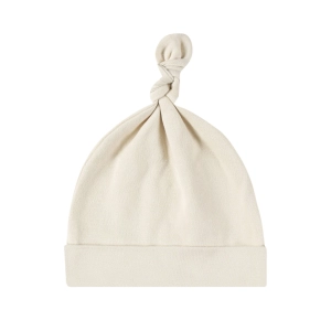 Knotted Baby Hat - 0-6M - Natural - FINAL SALE