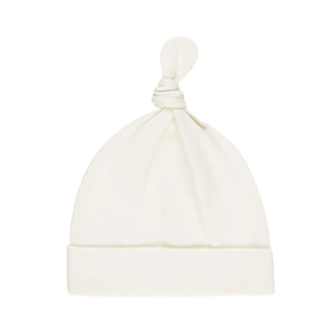 Knotted Baby Hat - Ivory