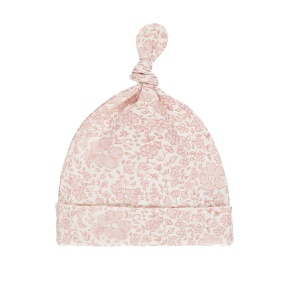 Knotted Baby Hat - Pink Blossom
