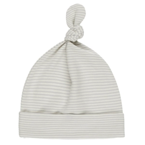 Knotted Baby Hat - Sky Micro Stripe