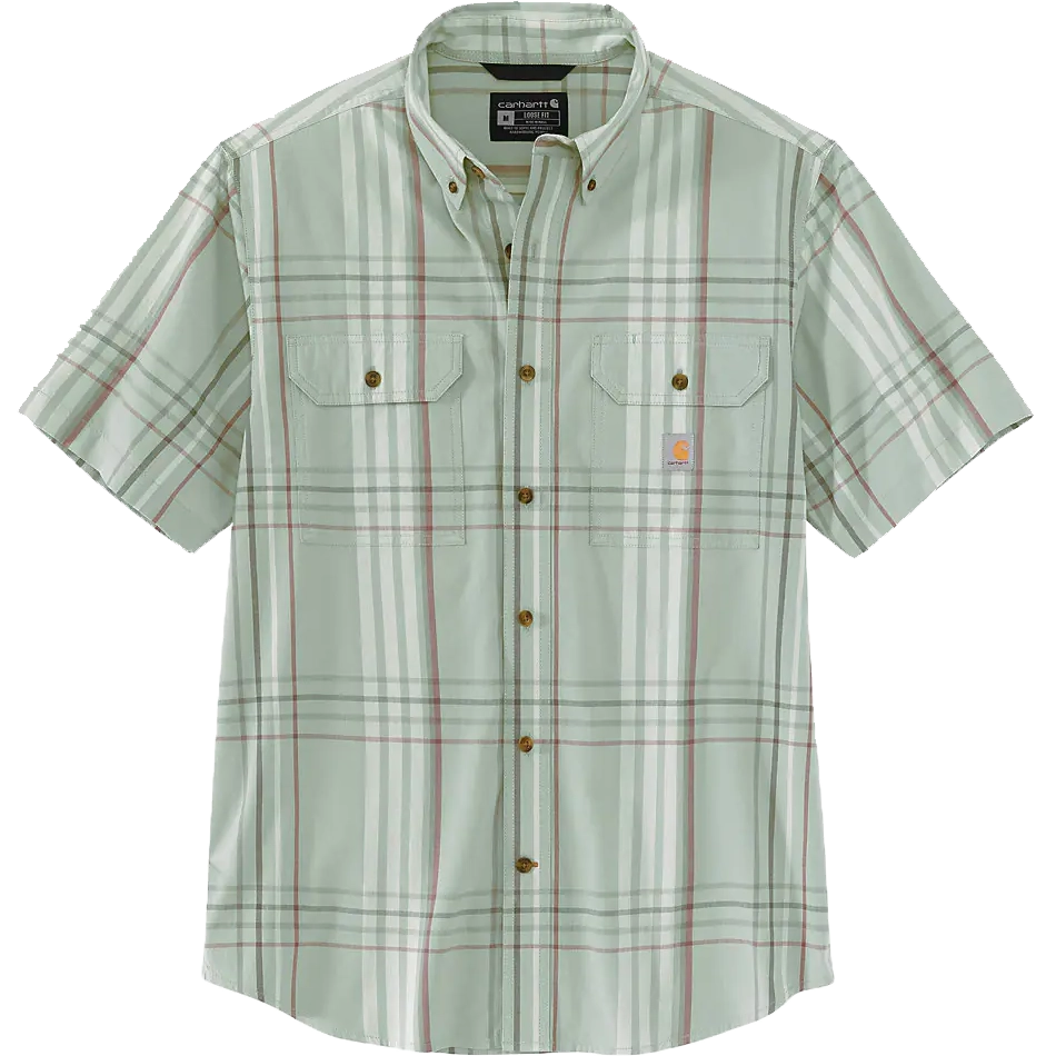 Men's Midweight Short Sleeve Plaid Shirt
